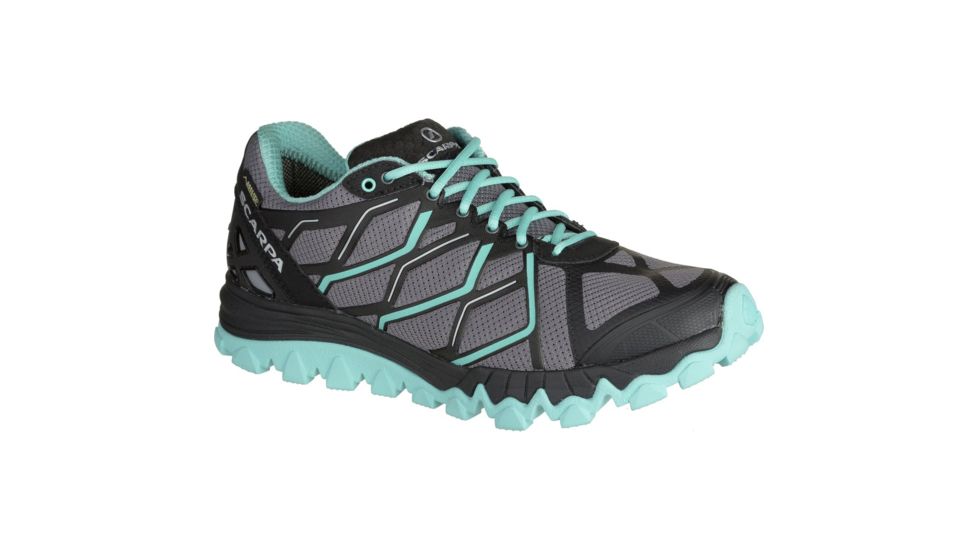 Scarpa Proton 2 GTX Trail Running Shoe - Women's Grey/Lagoon 37 EU 33021/202-GryLag-37