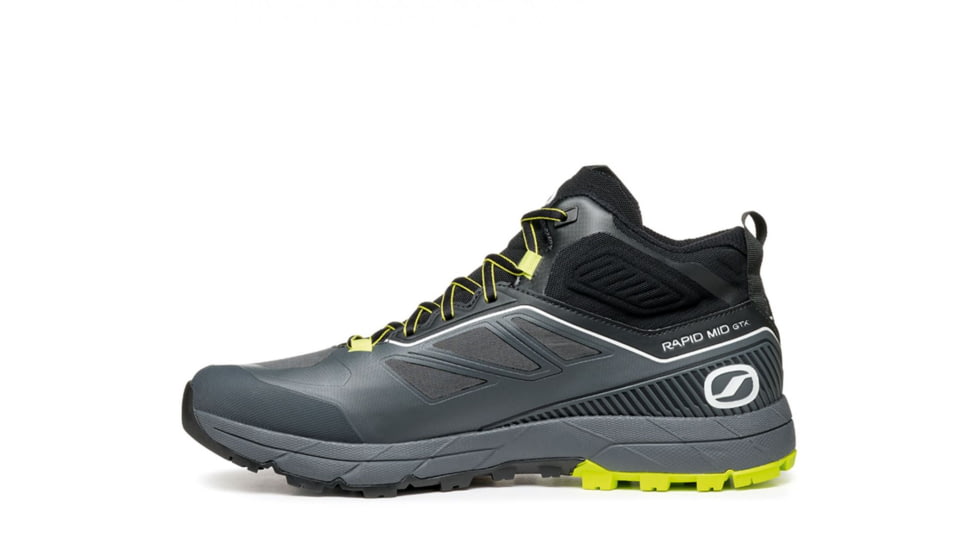 Scarpa Rapid Mid GTX Shoes - Mens, Anthracite/Acid Lime, 44.5, 72694/200-AntAlim-44.5