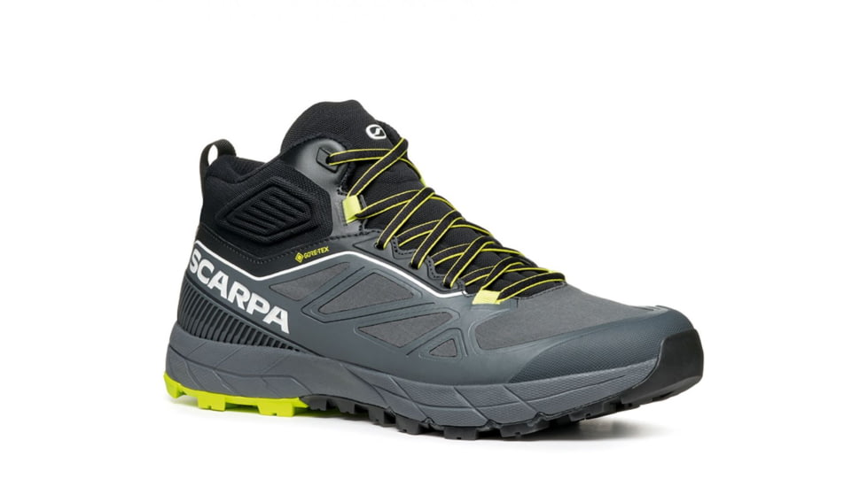 Scarpa Rapid Mid GTX Shoes - Mens, Anthracite/Acid Lime, 44.5, 72694/200-AntAlim-44.5
