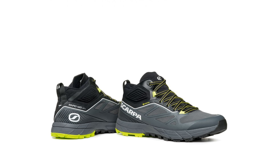 Scarpa Rapid Mid GTX Shoes - Mens, Anthracite/Acid Lime, 44.5, 72694/200-AntAlim-44.5