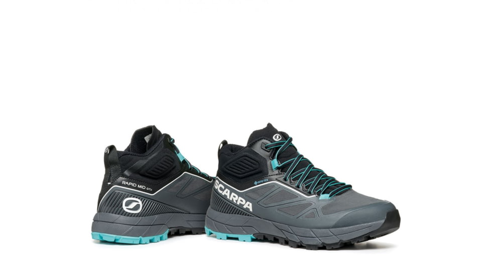Scarpa Rapid Mid GTX Shoes - Womens, Anthracite/Turquoise, 41, 72694/202-AntTurq-41