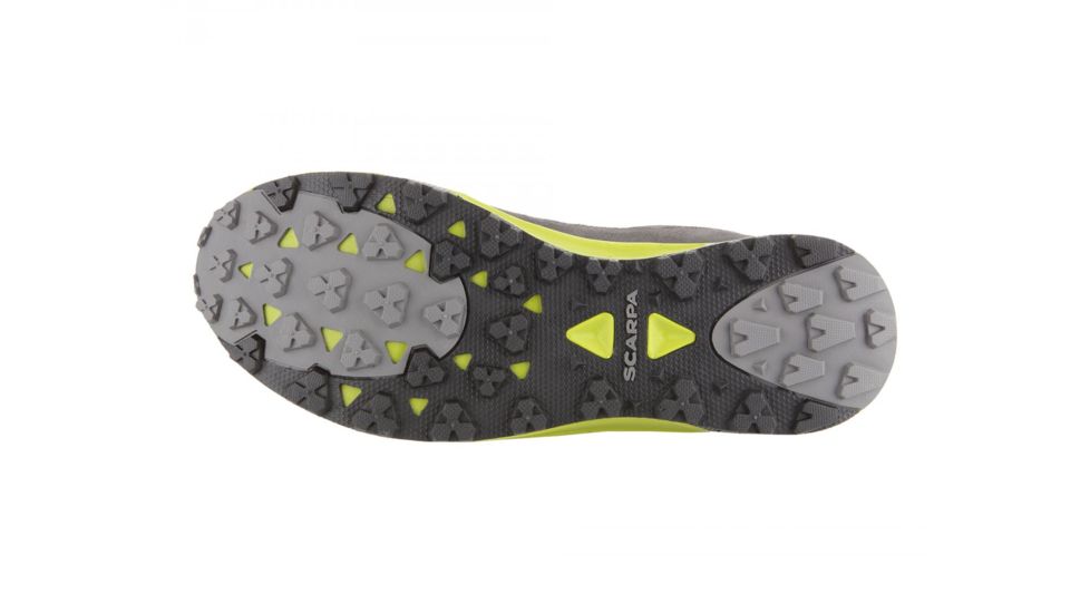 Scarpa Rapid Trail Running Shoes - Mens, Dark Grey/Green, Medium, 43, 33355/350-DkgryGrn-43