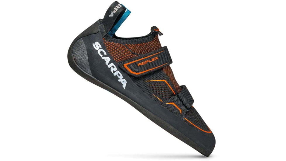 Scarpa Reflex V Climbing Shoes - Mens, Black/Flame, 41.5, 70067/000-BlkFla-41.5