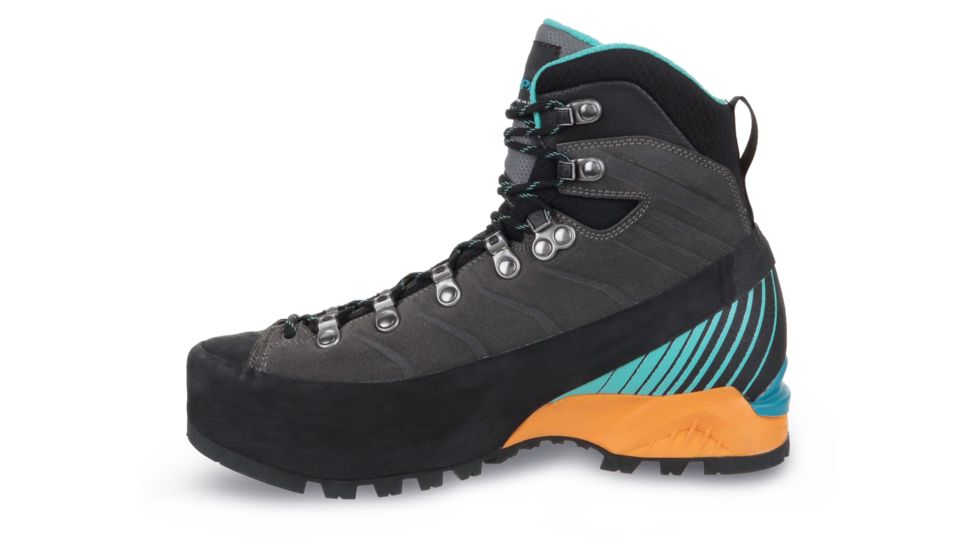 Scarpa Ribelle HD Mountaineering Boots - Womens, Titanium/Aqua, Medium, 37, 71085/252.4-TitAqua-37