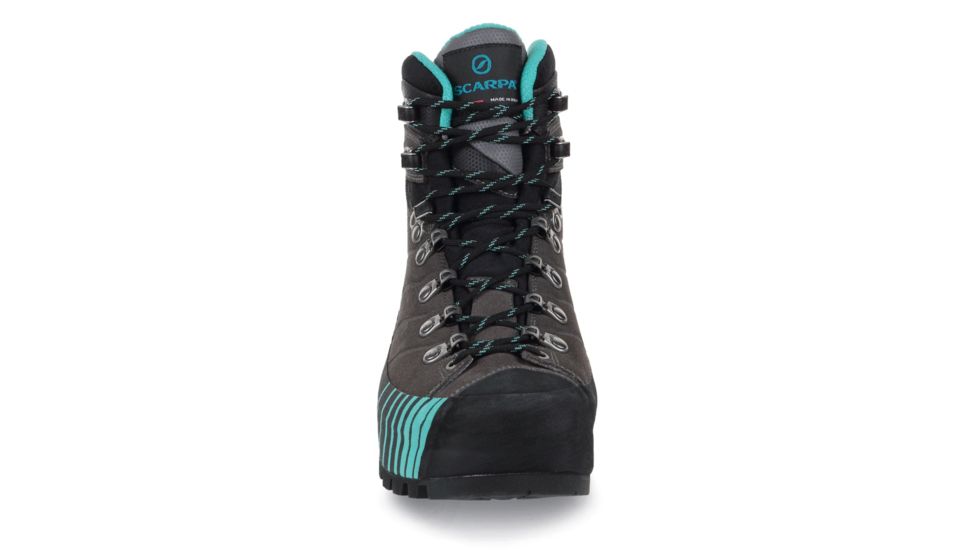 Scarpa Ribelle HD Mountaineering Boots - Womens, Titanium/Aqua, Medium, 37, 71085/252.4-TitAqua-37