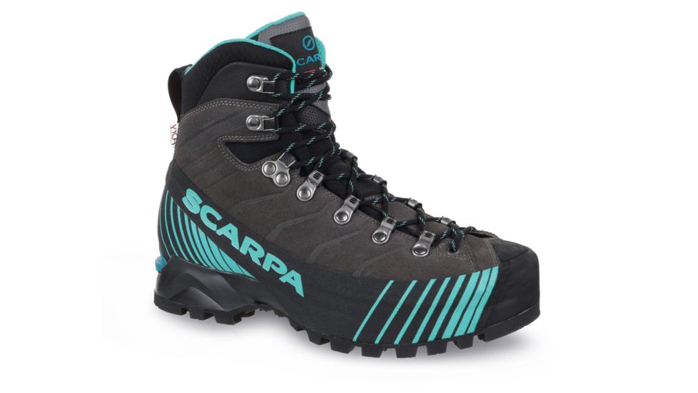 Scarpa Ribelle HD Mountaineering Boots - Womens, Titanium/Aqua, Medium, 37, 71085/252.4-TitAqua-37