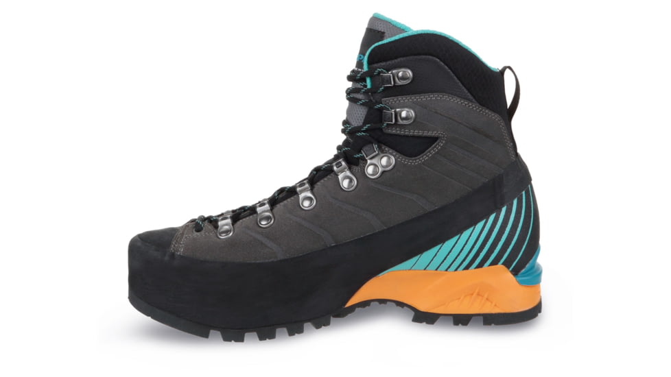 Scarpa Ribelle HD Mountaineering Boots - Womens, Titanium/Aqua, Medium, 41, 71085/252.4-TitAqua-41