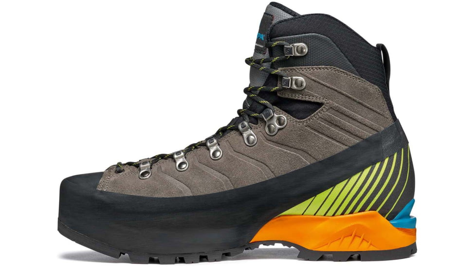 Scarpa Ribelle HD Mountaineering Shoes - Mens, Titanium/Lime, 45, 71087/250.2-TitLim-45