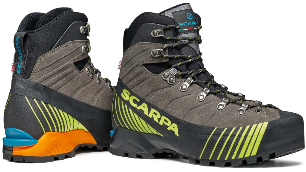 Scarpa Ribelle HD Mountaineering Shoes - Mens, Titanium/Lime, 45, 71087/250.2-TitLim-45