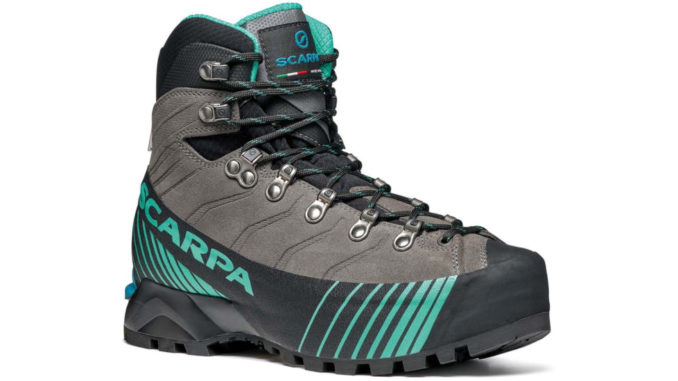 Scarpa Ribelle HD Mountaineering Shoes - Womens, Titanium/Aqua, 38.5, 71087/252.2-TitAqua-38.5