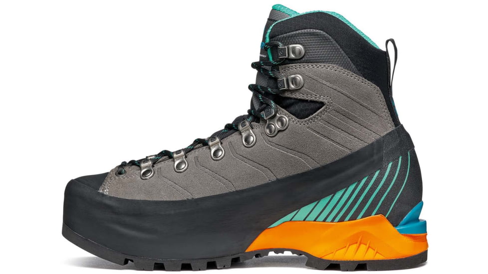 Scarpa Ribelle HD Mountaineering Shoes - Womens, Titanium/Aqua, 38.5, 71087/252.2-TitAqua-38.5