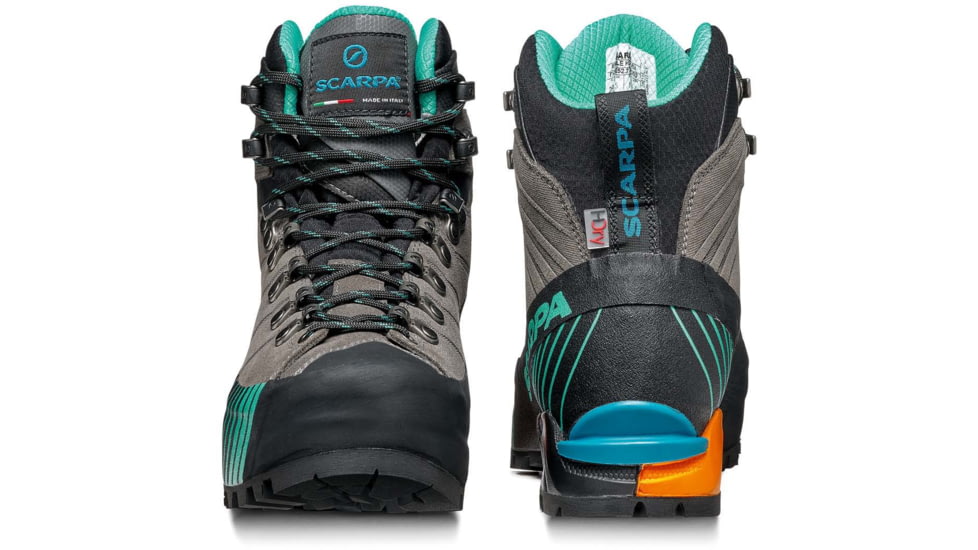 Scarpa Ribelle HD Mountaineering Shoes - Womens, Titanium/Aqua, 38.5, 71087/252.2-TitAqua-38.5