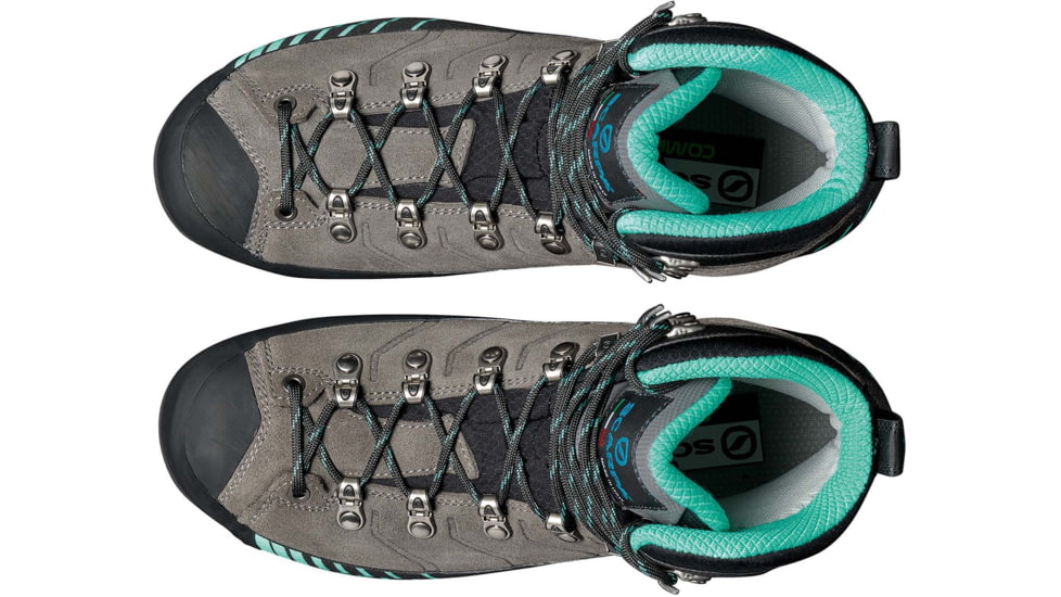 Scarpa Ribelle HD Mountaineering Shoes - Womens, Titanium/Aqua, 38.5, 71087/252.2-TitAqua-38.5