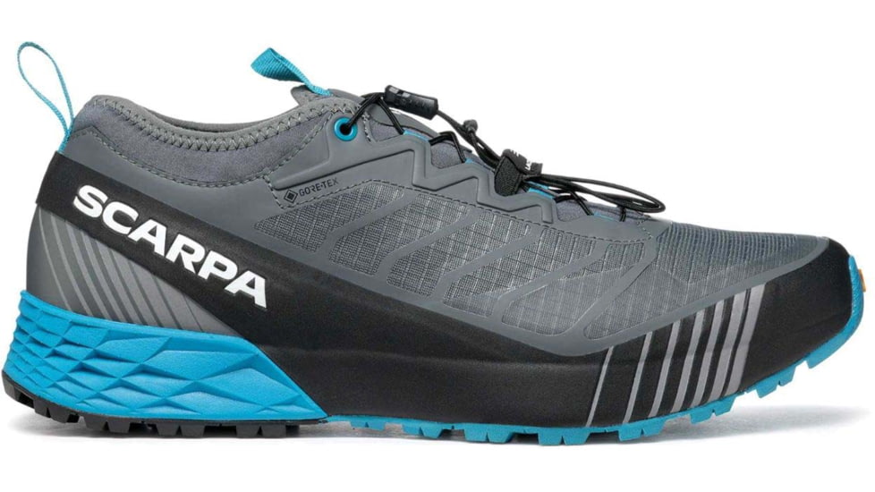 Scarpa Ribelle Run GTX Shoes - Mens, Anthracite/Lake Blue, 44, 33071/201-AntLblu-44