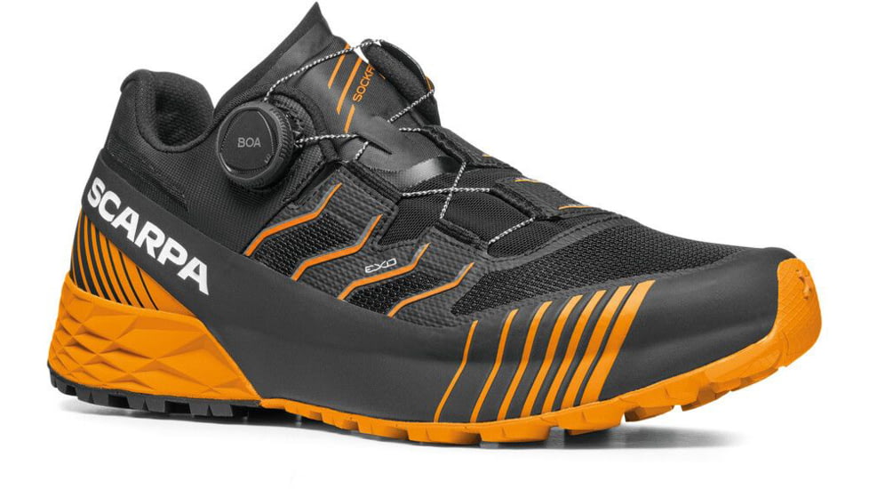 Scarpa Ribelle Run Kalibra HT Shoes - Mens, Black/Orange, 42.5, 33084/350-BlkOrg-42.5