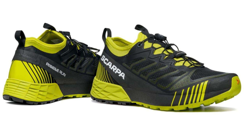 Scarpa Ribelle Run Shoes - Mens, Black/Lime, 41.5, 33078/351-BlkLim-41.5