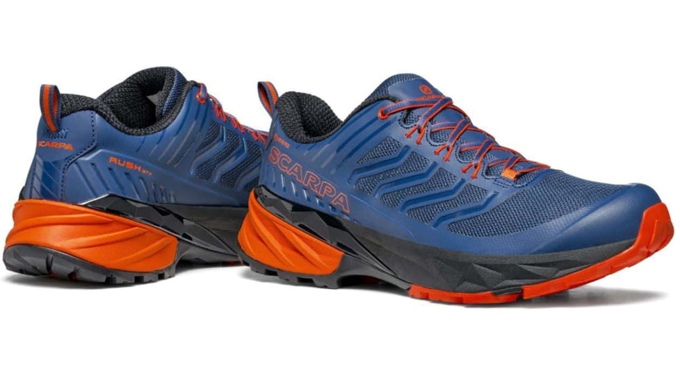 Scarpa Rush GTX Trailrunning Shoes - Mens, Blue/Fiesta, 43, 33080/200-BluFst-43