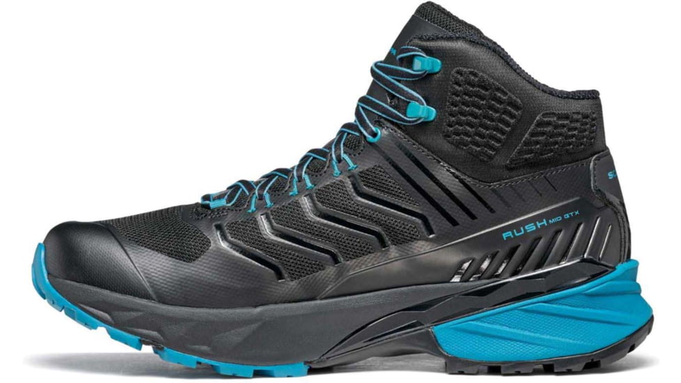 Scarpa Rush Mid GTX Hiking Shoes - Mens, Black/Ottanio, 42.5, 63130/200-BlkOtt-42.5