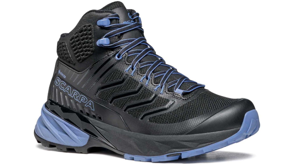 Scarpa Rush Mid GTX Hiking Shoes - Womens, Black/Provence, 39.5, 63130/202-BlkProv-39.5