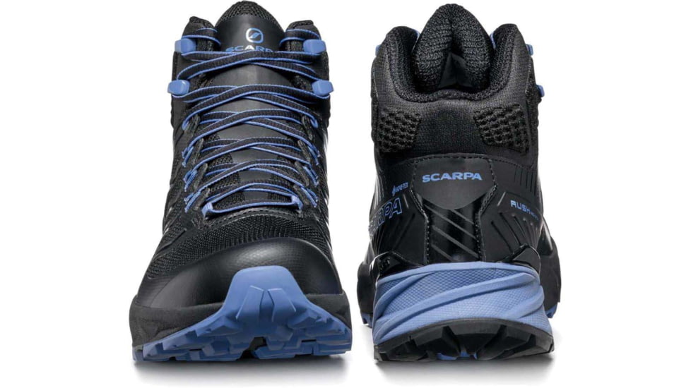Scarpa Rush Mid GTX Hiking Shoes - Womens, Black/Provence, 39.5, 63130/202-BlkProv-39.5