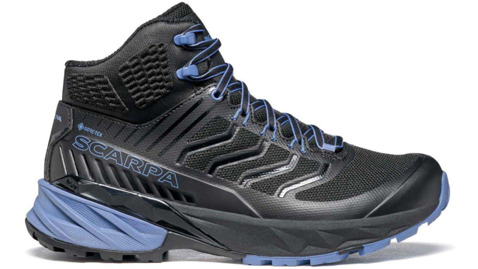 Scarpa Rush Mid GTX Hiking Shoes - Womens, Black/Provence, 39.5, 63130/202-BlkProv-39.5