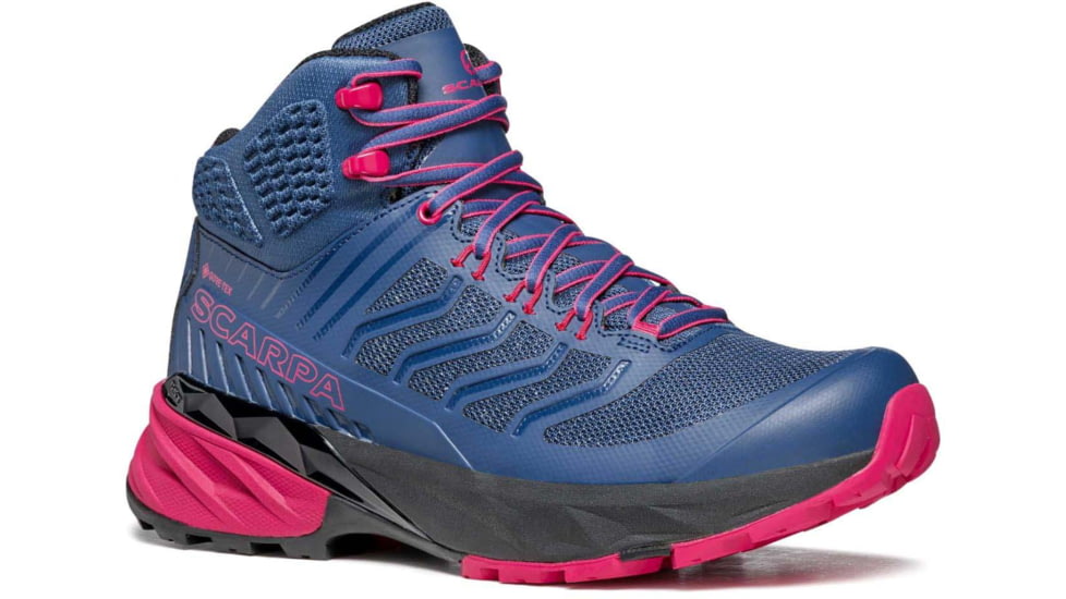 Scarpa Rush Mid GTX Hiking Shoes - Womens, Blue/Fuxia, 39.5, 63130/202-BluFux-39.5