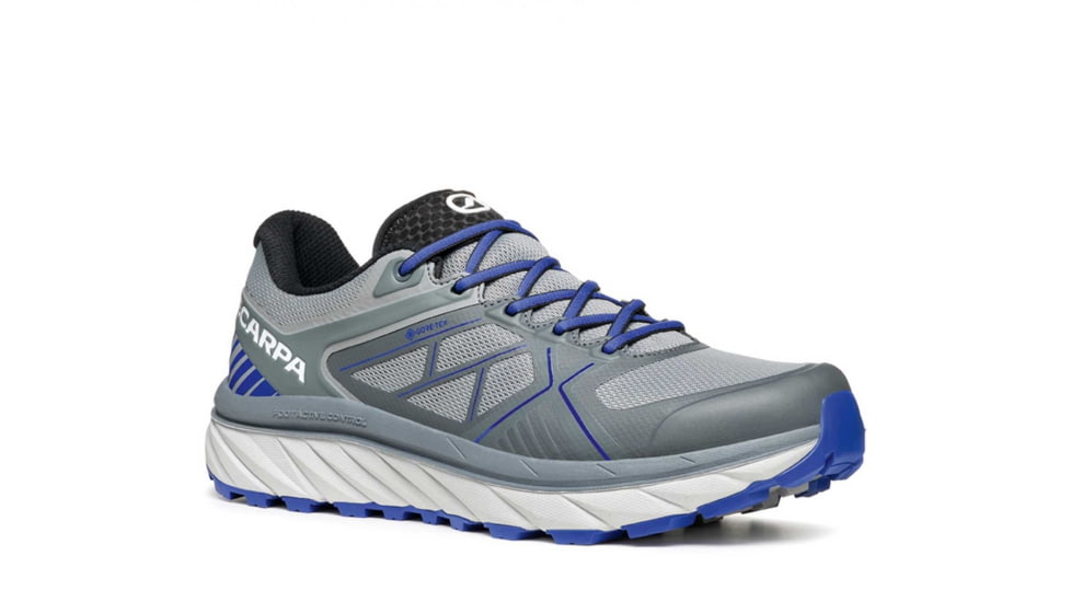 Scarpa Spin Infinity GTX Trailrunning Shoes - Mens, Gray/Deep Blue, 40, 33074/201-GryDblu-40