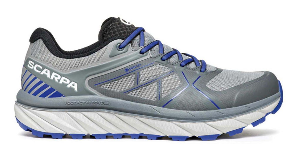 Scarpa Spin Infinity GTX Trailrunning Shoes - Mens, Gray/Deep Blue, 40, 33074/201-GryDblu-40