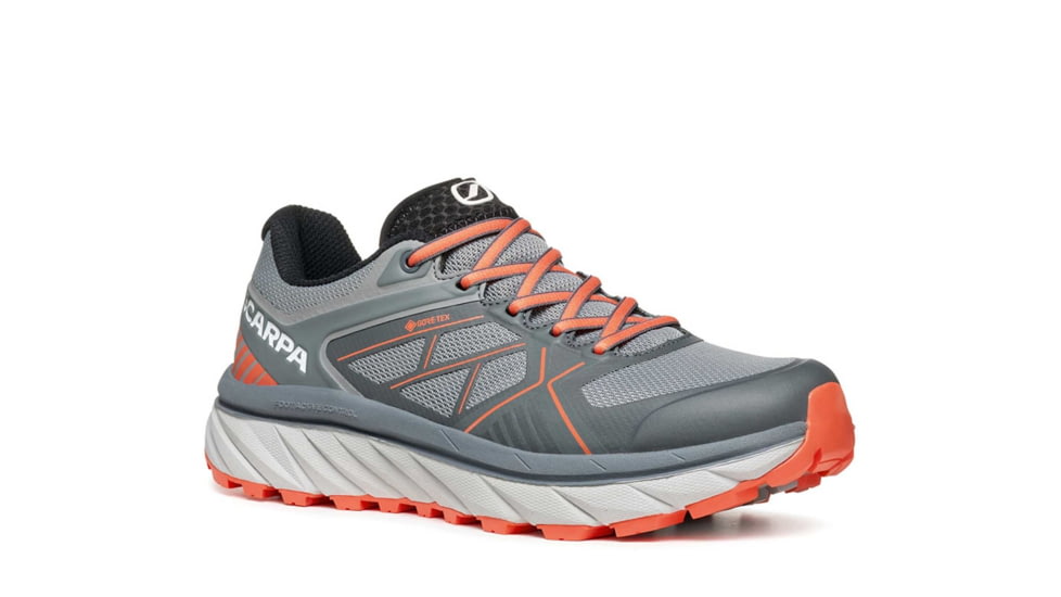 Scarpa Spin Infinity GTX Trailrunning Shoes - Women, Gray/Coral Red, 39, 33074/202-GryCred-39