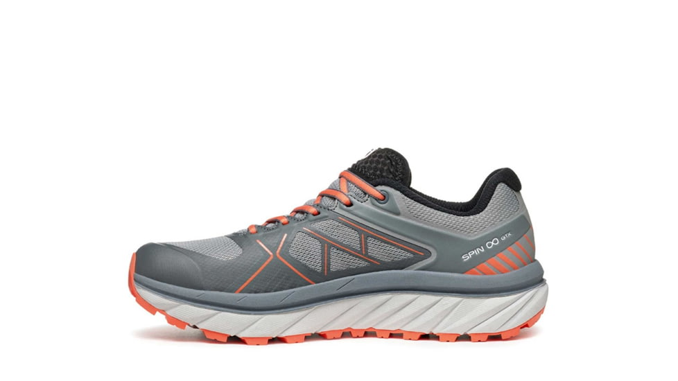Scarpa Spin Infinity GTX Trailrunning Shoes - Women, Gray/Coral Red, 39, 33074/202-GryCred-39