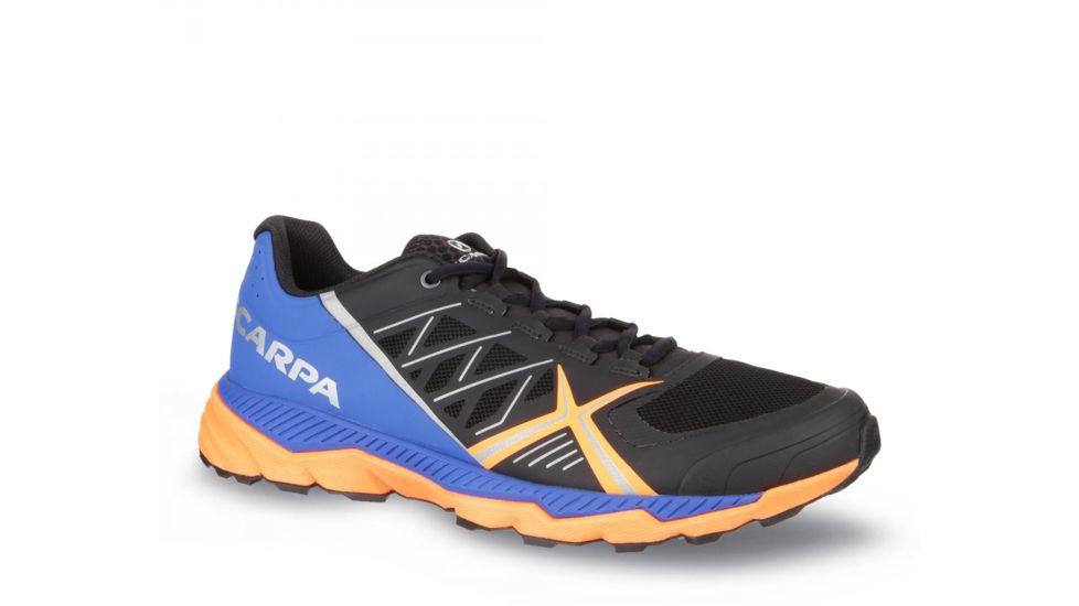 Scarpa Spin RS Trail Running Shoes - Mens, Black/Turkish Sea, Medium, 42.5, 33070/350-BlkTsea-42.5