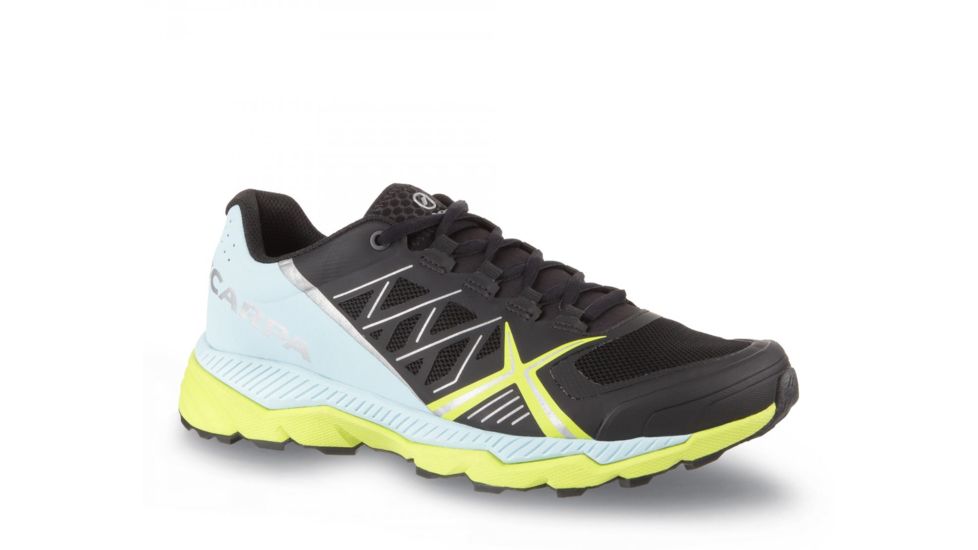 Scarpa Spin RS Trail Running Shoes - Womens, Black/Blue Radiance, Medium, 37, 33070/352-BlkBlurad-37