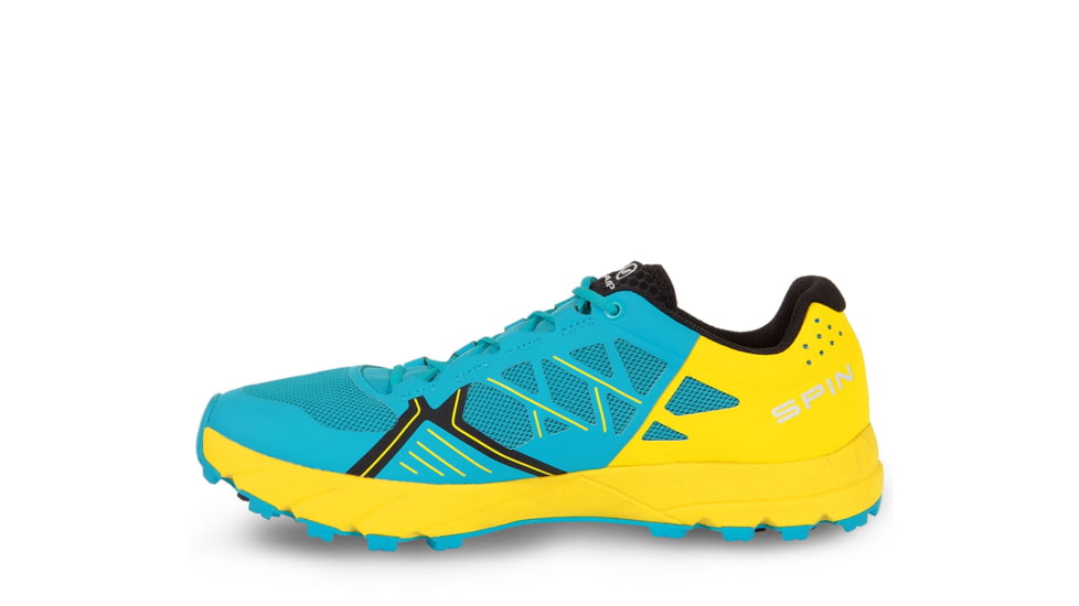Scarpa Spin Trail Running Shoe - Womens, Scuba Blue/Lemon, 37.5, 33060/352-SbluLem-37.5