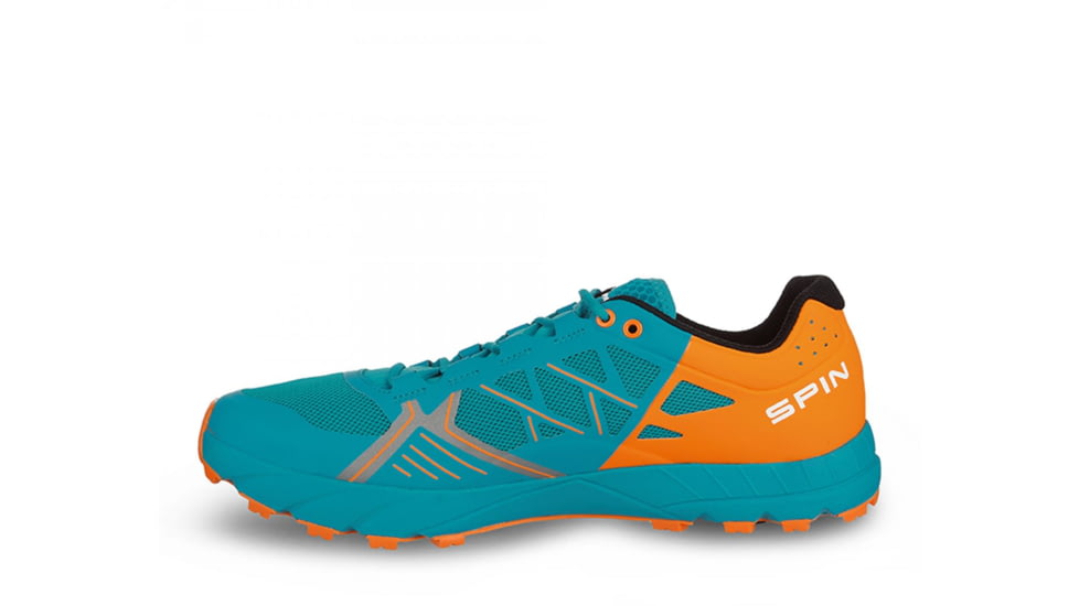 Scarpa Spin Trail Running Shoes - Mens, Sea/Bright Orange, Medium, 46, 33060/350-SeaBorg-46
