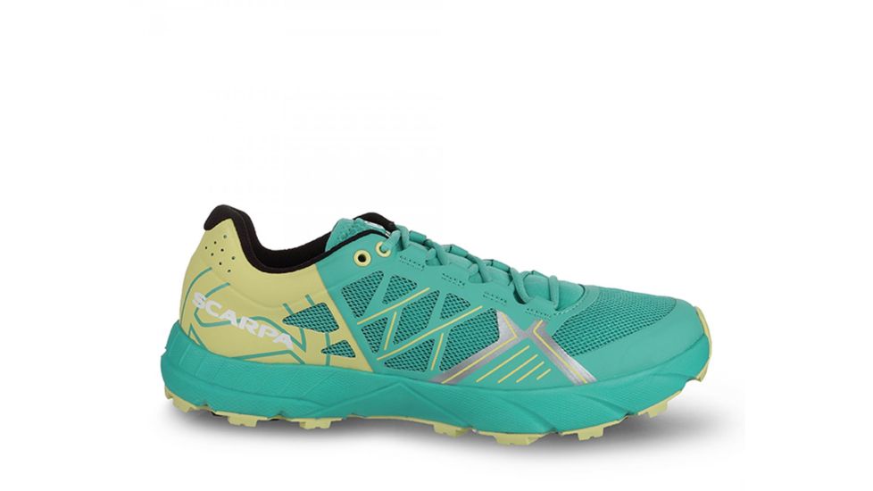 Scarpa Spin Trail Running Shoes - Womens, Waterfall/Light Lime, Medium, 38, 33060/352-WfalLtlim-38
