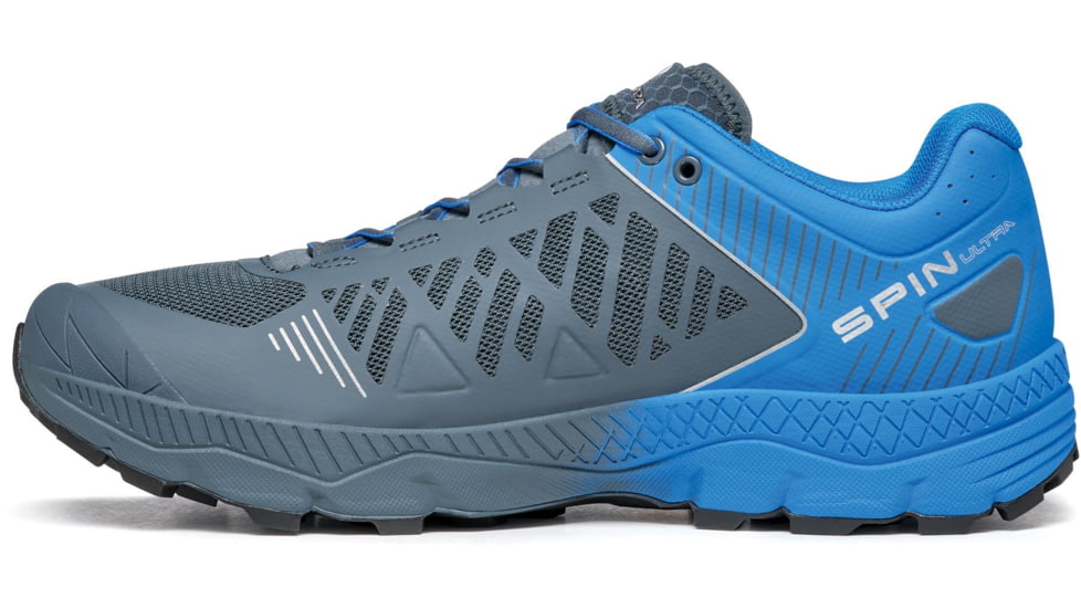 Scarpa Spin Ultra Trailrunning Shoes - Mens, Iron Grey/Vivid Blue, 45 EU, 33072/350-IgryVblu-45