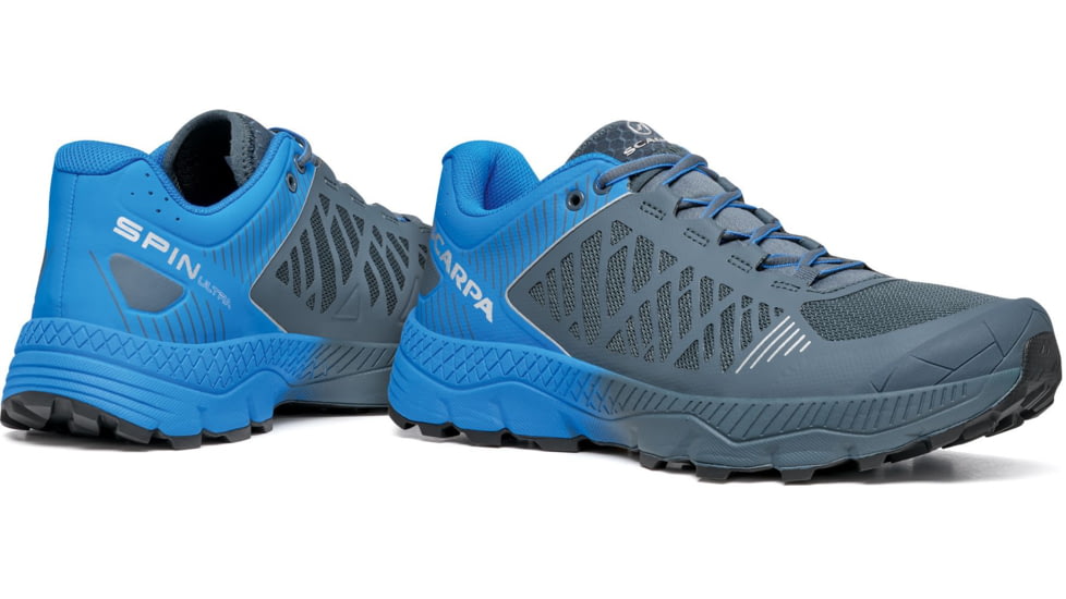 Scarpa Spin Ultra Trailrunning Shoes - Mens, Iron Grey/Vivid Blue, 45 EU, 33072/350-IgryVblu-45