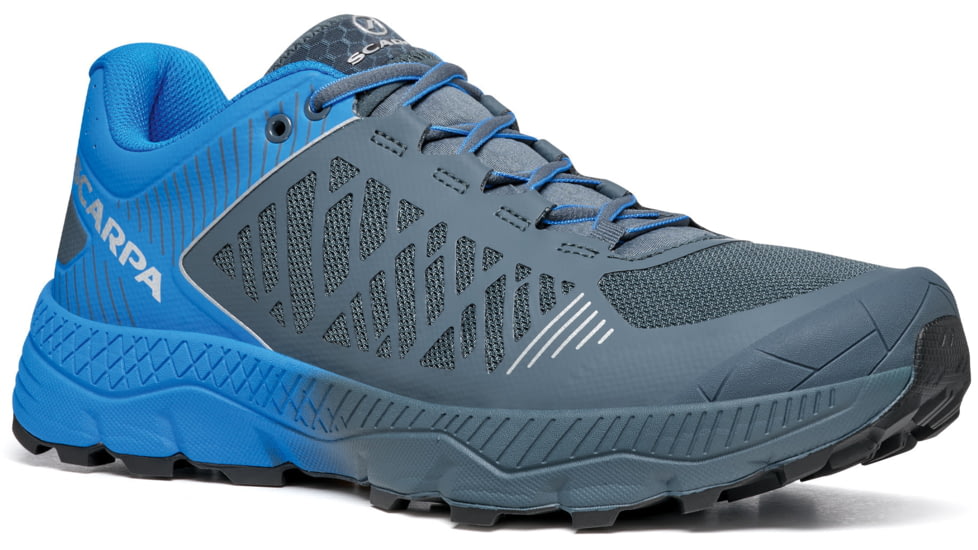 USED Scarpa Spin Ultra Trailrunning Shoes - Men's, Iron Grey/Vivid Blue, 43.5, 33072/350-IgryVblu-43.5, EDEMO1