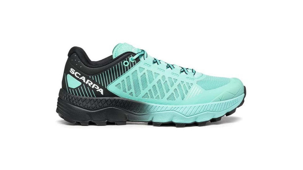 SCARPA Spin Ultra Wmn – Scarpe Da Trail Running Donna, Fluo Rose/Blue Steel, 33069-352, Suola Piatta