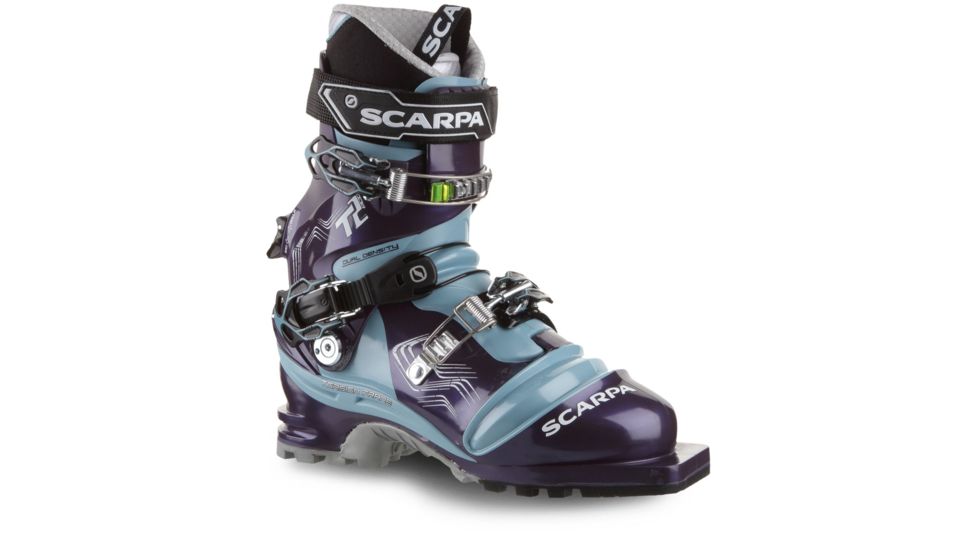 Scarpa T2 Eco -Womens, Bourgogne/Polar Blue, 24.5, 12211/502.3-BouPblu-24.5
