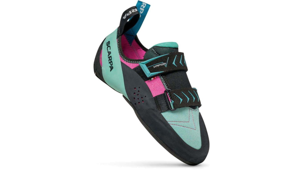 Scarpa Vapor V Climbing Shoes - Womens, Dahlia/Aqua, 38, 70040/002-DalAqua-38