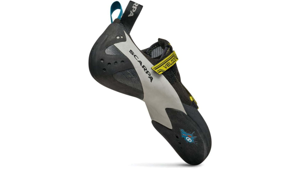 Scarpa Veloce Climbing Shoes - Mens, Black/Yellow, 41.5 Euro, 70065/001-BlkYel-41.5