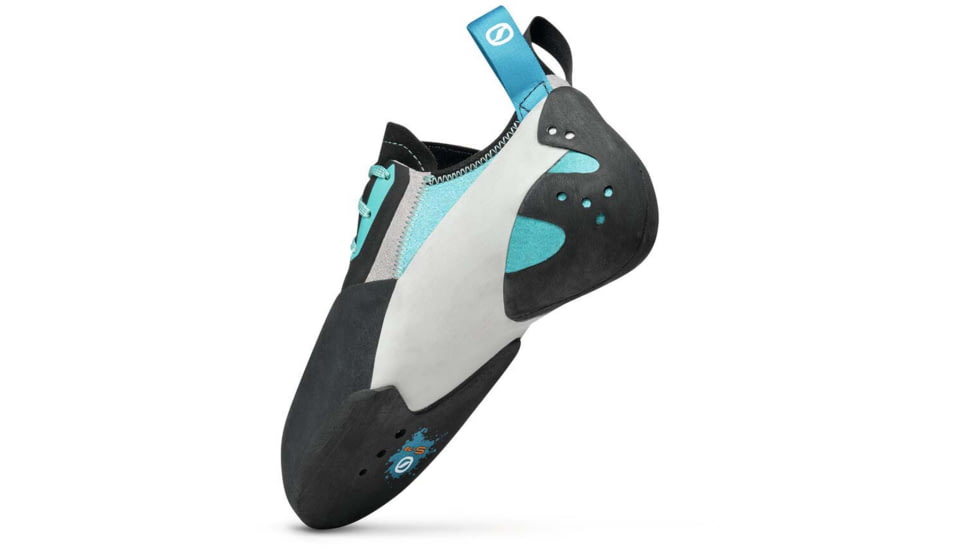 Scarpa Veloce L Climbing Shoes - Womens, Light Grey/Maldive, 36, 70079/002-LtgryMal-36