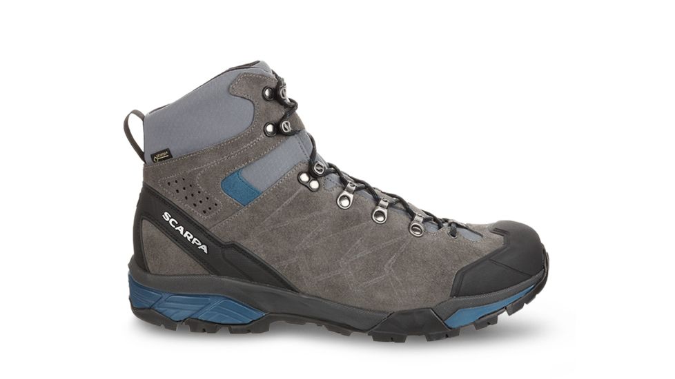 Scarpa ZG Trek GTX Backpacking Boots - Mens, Titanium/Lake Blue, Medium, 40, 67075/200-TitLblu-40
