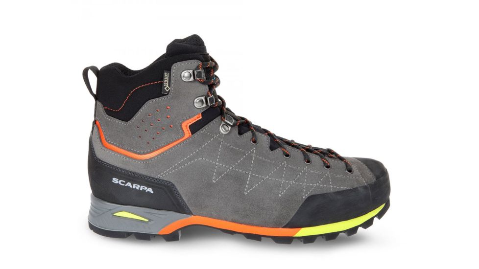 Scarpa Zodiac Plus GTX Backpacking Boots - Mens, Shark/Orange, Medium, 39.5, 71110/200.1-SrkOrg-39.5