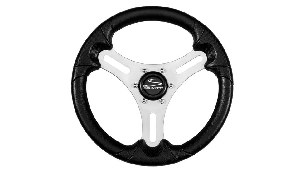 Schmitt &amp; Ongaro Marine 13" Torcello Lite - Polyurethane Wheel - 3/4" Tapered Hub - Silver/Black 74539
