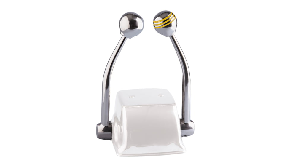 Schmitt &amp; Ongaro Marine Control Arm Set w/Gold Throttle Knob &amp; Plain Shift Knob Standard 48247