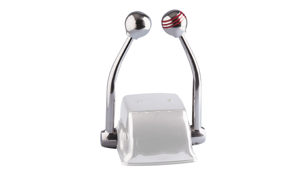 Schmitt &amp; Ongaro Marine Control Arm Set w/Red Throttle Knob &amp; Plain Shift Knob Standard 48246