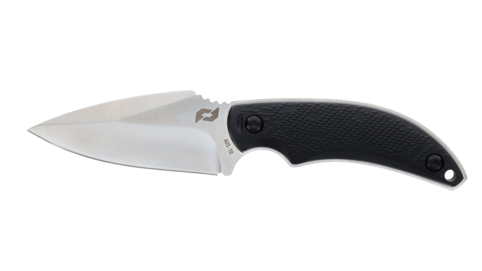 Schrade Adder Fixed Blade Knife, AUS-10 Steel Blade, Non-Sleep Rubberized Handle, 1182521