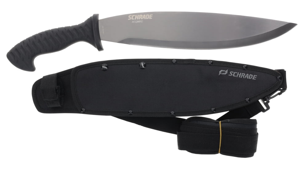 Schrade Decimate Bolo, 3CR Steel, Non-Sleep Rubberized Handle, 1182507